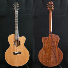 2001 Tacoma ECM38c, Ancient cedar / Honduran mahogany.