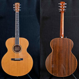 1990 Larrivée J09, Sitka spruce / East Indian rosewood. Tuned CGCFGC.