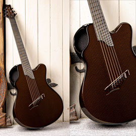 2020 Emerald X20 Multiscale, Carbon Fibre. Photos of my actual guitar (!) from the Emerald website.
